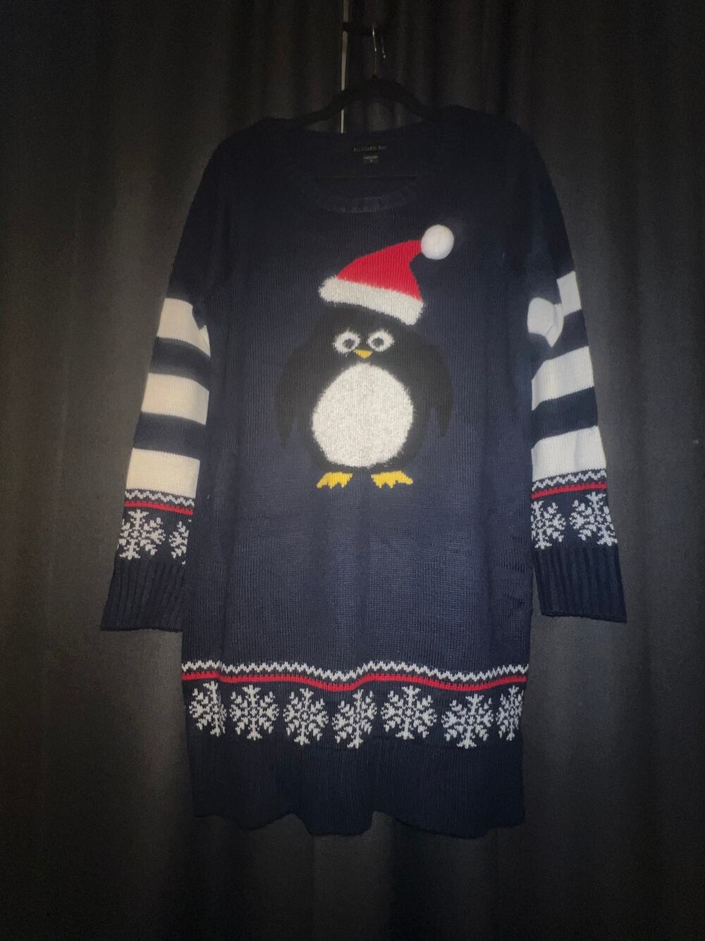 Ugly Christmas Sweater Xmas Size Large Penguin